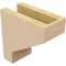 Ekena Millwork 4"W x 8"D x 8"H Classic Clemmons Rough Cedar Woodgrain TimberThane Corbel, Primed Tan CORUR04X08X08CLERCPR - alternate 4